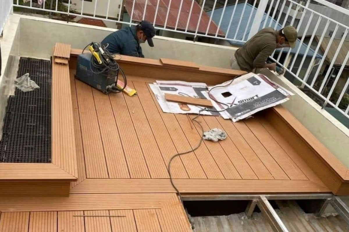 sàn gỗ nhựa ngoài trời Quảng Ngãi